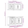 vidaXL Ensemble d'armoires de cuisine 4 pcs Kalmar bois d'ingénierie