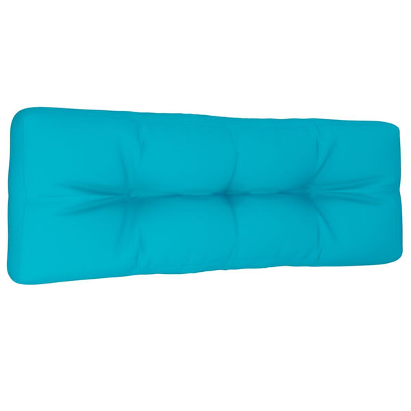 vidaXL Coussin de palette turquoise 120x40x12 cm tissu