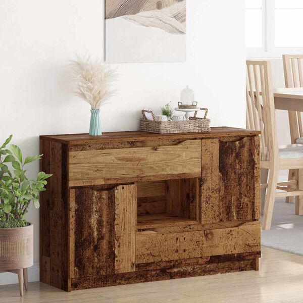 vidaXL Buffet Bois Ancien 100 x 30 x 65,6 Bois d'ing&eacute;nierie