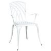 vidaXL Ensemble de tables de jardin 3 pcs Blanc Aluminium coul&eacute;