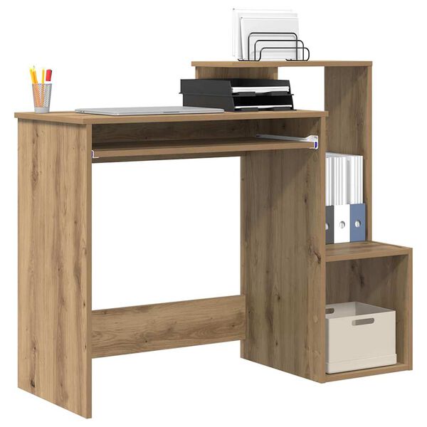 vidaXL Bureau Ch&ecirc;ne artisanal 106 x 40 x 88.5 cm Bois d'ing&eacute;nierie