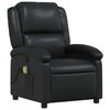 vidaXL Fauteuil de massage inclinable Noir Similicuir