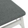 vidaXL Chaise de salle &agrave; manger 2 pcs Blanc et Gris