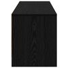 vidaXL Armoire TV avec LEDs avec tiroir Ch&ecirc;ne noir 140 x 34 x 40 cm
