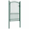 vidaXL | Porte de Cl&ocirc;ture | Vert 100 x 175 cm Acier peint par poudre