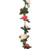 vidaXL Guirlandes de fleurs de Noël 6 pcs rose 250 cm