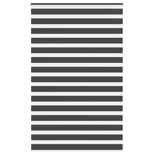 vidaXL Store z&egrave;bre noir 150x230 cm largeur du tissu 145,9 cm polyester