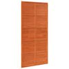 vidaXL Porte de grange Brun cire 100 x 208 cm Bois de pin massif
