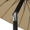 vidaXL Parasol d'ext&eacute;rieur avec m&acirc;t en aluminium 270 cm Taupe
