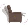 vidaXL Fauteuil de massage Marron Similicuir