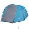 vidaXL Tente de camping tunnel 4 personnes bleu imperm&eacute;able