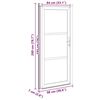 vidaXL Porte Frontale Blanc 98 x 200 cm PVC
