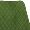 vidaXL Chaises &agrave; manger lot de 2 Vert clair Velours