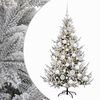 vidaXL Sapin de No&euml;l artificiel avec boules 120 cm 150 LED Blanc chaud