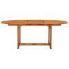 vidaXL Table de jardin 200x100x75 cm Bois d'eucalyptus solide