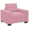 vidaXL Fauteuil rose velours 100x78x80 cm