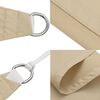 vidaXL Voile de parasol tissu oxford rectangulaire 3,5x4,5 m beige