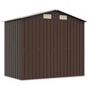 vidaXL Abri de stockage pour jardin Marron 204x132x186 cm Acier
