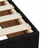 vidaXL Sommier &agrave; lattes de lit avec matelas Noir 100x200 cm Tissu