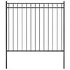 vidaXL Cl&ocirc;ture de jardin ASSEN en acier noir 1,7&nbsp;x&nbsp;1,5&nbsp;m