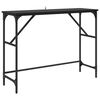 vidaXL Table console Ch&ecirc;ne noir 100 x 32 x 75 cm Bois d'ing&eacute;nierie
