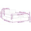 vidaXL Cadre de lit ottoman avec matelas gris clair 140x200 cm velours