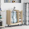 vidaXL Armoire de Golf avec roue Uni Ch&ecirc;ne Sonoma 90 x 45 x 98 cm