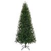 vidaXL Sapin de Noël artificiel Vert 210 cm PVC, PE et acier