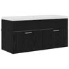 vidaXL Armoire de salle de bain Ch&ecirc;ne noir 100 x 38,5 x 46 cm