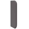 vidaXL Oreille de t&ecirc;te de lit 2 pcs Gris 40 x 16 x 5 cm