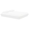 vidaXL Cadre de lit sans matelas blanc bois massif 160x200 cm