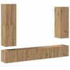 vidaXL Ensemble de meuble TV mural 4 pcs ch&ecirc;ne artisanal