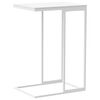 vidaXL Table d'appoint Blanc 40x30x59 cm Bois d'ing&eacute;nierie