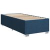 vidaXL Sommier &agrave; lattes de lit avec matelas Bleu 100x200 cm Tissu