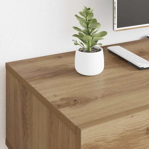 vidaXL Meuble TV Ch&ecirc;ne artisanal 150 x 36 x 30 cm Bois d'ing&eacute;nierie