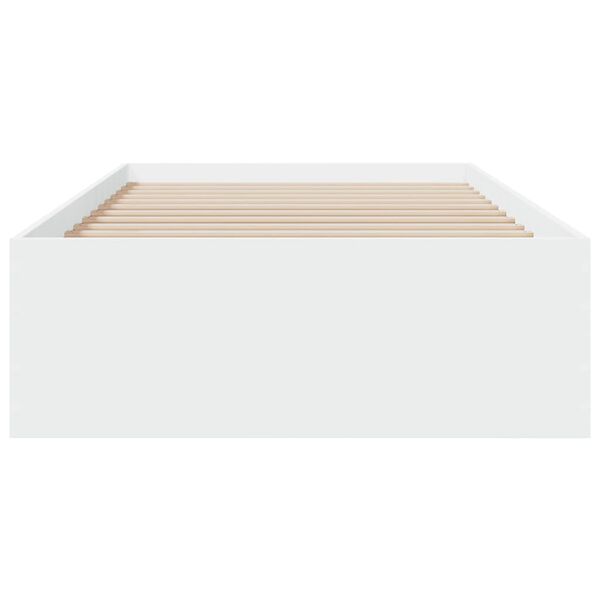 vidaXL Cadre de lit avec tiroirs sans matelas blanc 90x200 cm