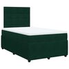 vidaXL Sommier &agrave; lattes de lit avec matelas vert fonc&eacute; 120x190 cm