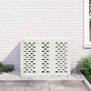 vidaXL Housse de climatiseur Blanc 110 x 50 x 80 cm Acier