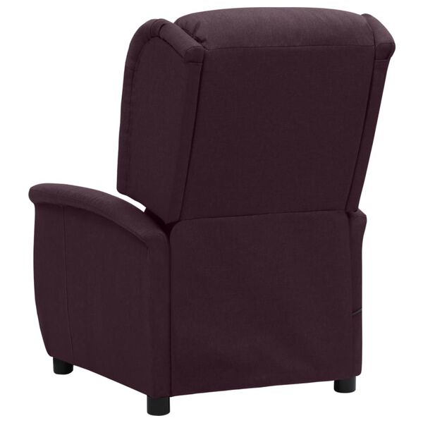 vidaXL Fauteuil de massage Violet Tissu