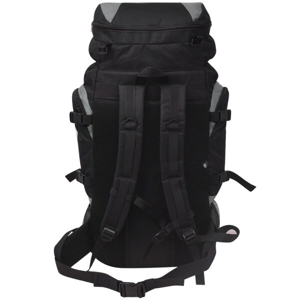 vidaXL Sac &agrave; dos de randonn&eacute;e XXL 75 L noir et gris