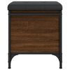 vidaXL Banc de rangement ch&ecirc;ne marron 42x42x45 cm bois d'ing&eacute;nierie
