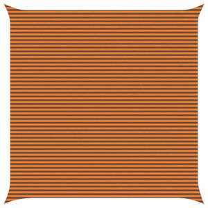 vidaXL Voile d'ombre Orange et marron 7 x 7 m 100 % polyester Oxford