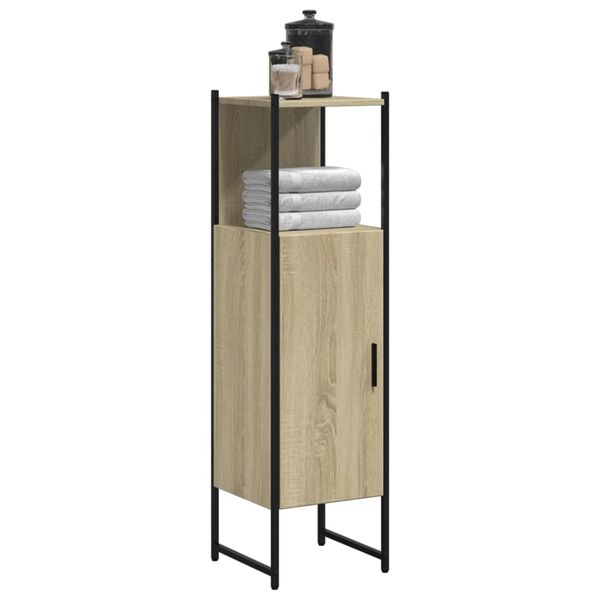 vidaXL Armoire de salle de bain ch&ecirc;ne sonoma 33x33x120,5 cm
