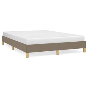 vidaXL Cadre de lit sans matelas taupe 160x200 cm tissu