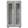 vidaXL Buffet FLORIN Gris b&eacute;ton 55,5 x 29 x 103 cm Bois d'ing&eacute;nierie