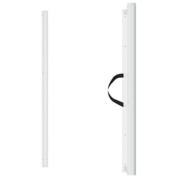 vidaXL Porte r&eacute;tractable pour animaux de compagnie blanc 82,5x125 cm