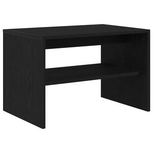 vidaXL Meuble TV ch&ecirc;ne noir 60x40x40 cm bois d'ing&eacute;nierie