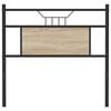 vidaXL T&ecirc;te de lit de remplacement ch&ecirc;ne sonoma 75 cm bois d'ing&eacute;nierie et acier