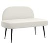 vidaXL Banc rembourr&eacute; avec dossier Blanc 110 x 60 x 76 cm Simili cuir