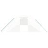 vidaXL Serre avec cadre en acier blanc 32 m&sup2; 8x4x2 m